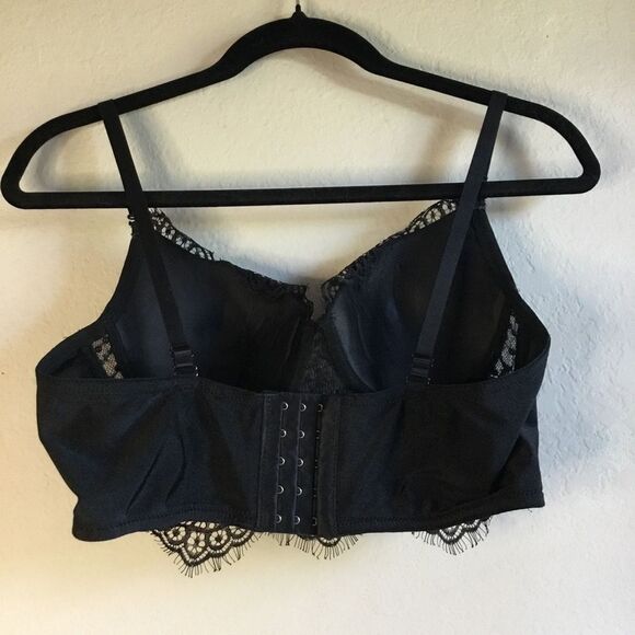 No1 Los Angeles Bra top rhinestone beads lace removable adjustable straps - Picture 2 of 6